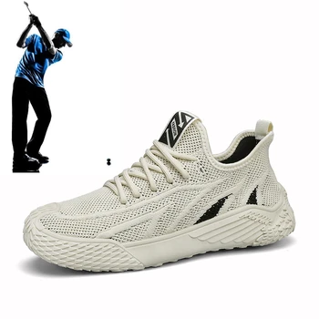 Мъжки обувки за голф, обувки за голф, мъжки обувки за почивка, пешеходната обувки, окото дишащи обувки за голф