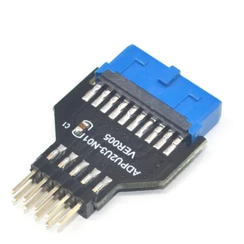 На предния панел на корпуса на КОМПЮТРИ USB3.0 19-пинов 20-пинов Конектор за USB2.0 9-пинов адаптер USB 3.0 19Pin/20Pin за USB 2.0 9PIN Конвертор Адаптер