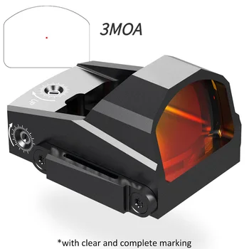 Набор от оптични мерници Глок Tactical P2, 3 при вида MOA 1x22 с голографическим отражение в червената точка, оптични мерници за пушка, пушка с висока стена