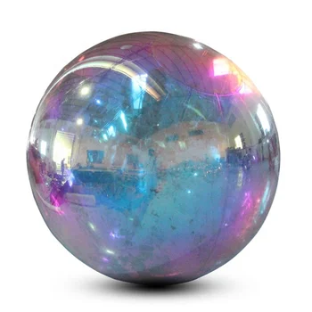 Надуваем огледален топка за транспорт, големи декоративни топка за дейности, диско-топки от PVC, блестяща сфера, огледален топка за очите, безплатна доставка