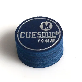 Накрайници за билярдна щека CUESOUL Pool 14 мм-S/M / H - Комплект от 3 сини накрайници за щеката