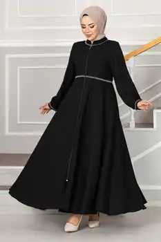 Нежна бродерия. → Абайя Рокля Турция е мюсюлманска мода Исляма Облекло Дубай Истанбул женски стамбульские стилове 2023