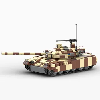 Нов 842 бр. WW2 Военен MOC T-84 M основни бойни танкове Модел САМ творчески идеи високотехнологичен детски подарък за рождения Ден на Бронирана Кола Блокове