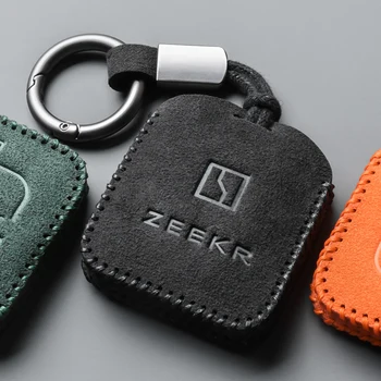 Нов калъф за ключове extremely krypton 001 ZEEKR, авто калъф за NFC-карти, чанта, калъф за ключове от кожа, модифицирана обтегач за мъже и жени