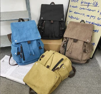 Нов мъжки женски раница за пътуване с голям капацитет, високо качество на холщовые чанти в два рамо, училищната чанта в стил чистота, ежедневни чанти