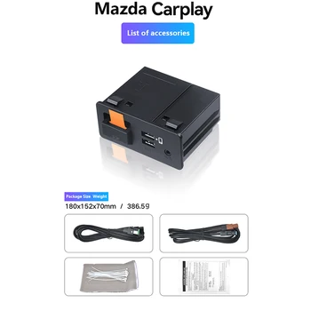 Нова Актуализация P2 Apple CarPlay Android Авто USB Адаптер Hub OEM за Обновяване на Mazda 2 3 6 CX30 CX5 CX8 CX9 MX5 Miata TK78669U0C Комплект
