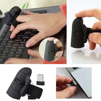 Нова концепция за мишка easy мишката Леки преносими безжични пръстени за пръстите на мишка за лаптоп, таблетен КОМПЮТЪР-Малка клавиатура мишка