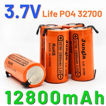 Новата батерия с Голям Капацитет 3.2 В 32700 12800 ма LiFePO4 35A С непрекъснатото разряд, Максимална 55A, высокомощная Батерия + Никелова лист 