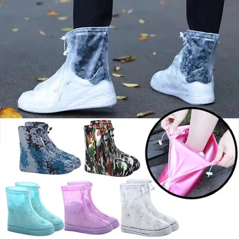 Нови защитни капаци за обувки, непромокаеми калъфи за обувки, непромокаеми калъфи за обувки, нескользящие дебели силиконови бахилы унисекс за улицата