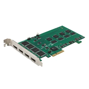 Обзавеждане за радио - и телетрансляции PCIe 4U SDK поддържа Vmix streaming capture card hdmi 4 канала