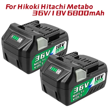 Обновен многовольтный литиево-йонна батерия 18v/36 На 3,8. А/6,8 А за безжични инструменти Hikoki Hitachi Metabo ръчни транспалетни колички 18 36 В, BSL36A18