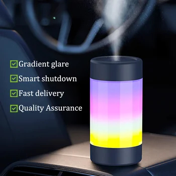 Овлажнител за въздух Ултразвуков дифузор етерично масло с RGB LED ночником Спрей Спрей ароматни дифузор Авто домашен Humificador