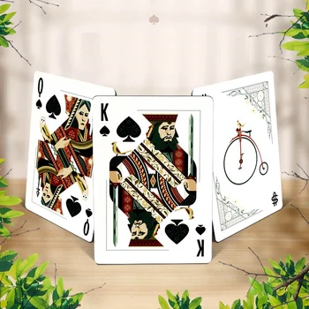 Оранжеви велосипедни карти за игра за камерата USPCC са подбрани тесте Размер на покер Магически карти Подпори за фокуси за магьосник