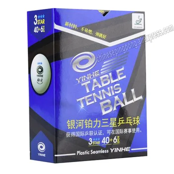 Оригинални бели топки Galaxy Yinhe 3stars 40+ нови материали, безшевни пластмасови топки за пинг-понг, официални игра Ball Of World