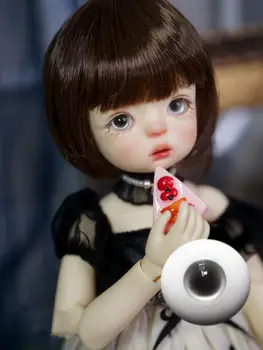 Очи за играчки BJD куклени очи са подходящи за 1/3 1/4 1/6 размер красиви гипсови имитиращи човешки стъклени очи аксесоари за кукли (3 цвята)