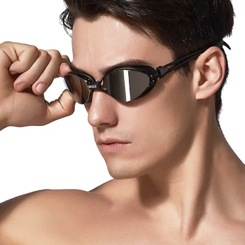 Очила за плуване HD, водоустойчив, устойчив на мъгла, с uv покритие, с плосък осветление, удобни, антисейсмические за мъже и жени