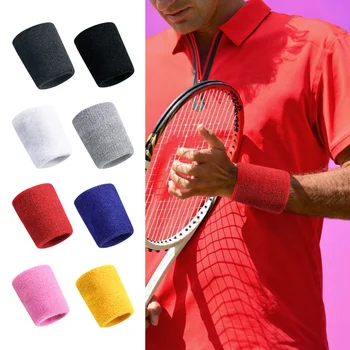 Памук спортен гривна от хавлиени тъкани, впитывающий влага, за тенис, баскетбол, бягане, тренировка във фитнес залата