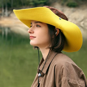 Персонални солнцезащитная шапка с двойна употреба с широка периферия, дишаща многофункционална шапка за отдих