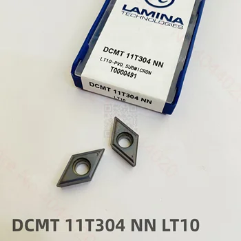 ПЛОЧА DCMT070204NN/DCMT11T304NN/DCMT11T308NN LT10 капацитет на Рязане Твердосплавная За поставяне на 10 бр./кор.