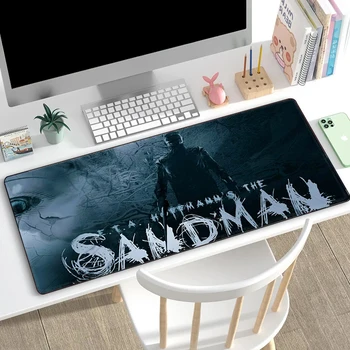 Подложка за мишка Sandman Xxl Pad Аниме Голям Тенис на Мат Клавиатура Deskmat Mause 900 × 400 Компютърни Бюра Игрови Настолни Подложки Gamer Xl