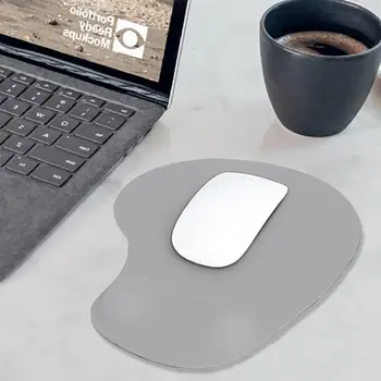 Подложка за мишка с противоплъзгаща основа, ултра лека, намалява умората на ръката, ергономичен геймърска подложка за мишка за PC с поставка за китките за машинописка