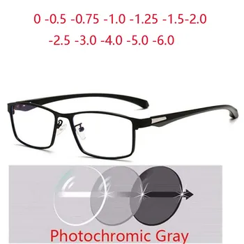 Полнокадровые Квадратни Очила За Късогледство Със Степен на Защита от синя Светлина по Рецепта от 0 до -0,5 -0,75 -1,0 -1,5 -2,0 до -6,0