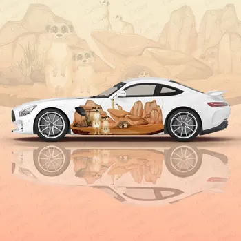 Потребителска графична стикер на колата на семейството на животните Защитава виниловую филм за цялото тяло, модерен дизайн, изображението на кръста, стикер за маски, декоративна стикер на колата