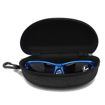 Преносим кутия за очила, черен твърд калъф, голям защитен калъф, унисекс, ретро чанта за очила, калъф за слънчеви очила, кутия за ски очила