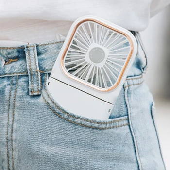 Преносим персонален вентилатор Малък маточната фен Мини настолен вентилатор USB акумулаторна ръчно фен, използван като източник на енергия за пътуване на закрито