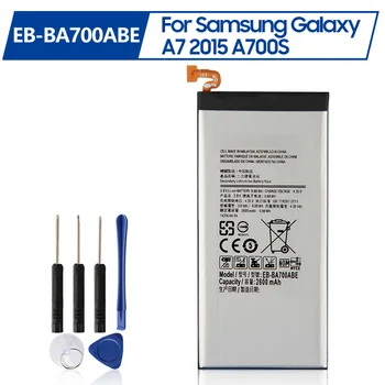 Преносимото батерия EB-BA700ABE за Samsung Galaxy A7 2015 SM-A700F SM-A700FD SM-A700S SM-A700L SM-A700 BatterIies 2600 mah