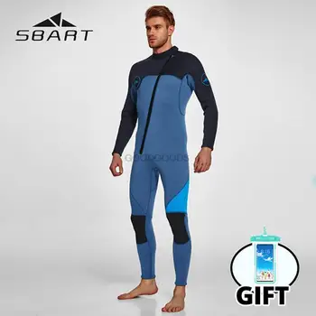 ПРОФЕСИОНАЛЕН водолазен костюм, мъжки водолазный костюм с дълъг ръкав 3 мм, потопяема от неопрен, за мъже, който запазва топлина, водоустойчив водолазный костюм