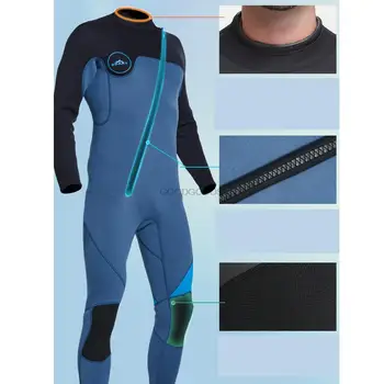 ПРОФЕСИОНАЛЕН водолазен костюм, мъжки водолазный костюм с дълъг ръкав 3 мм, потопяема от неопрен, за мъже, който запазва топлина, водоустойчив водолазный костюм