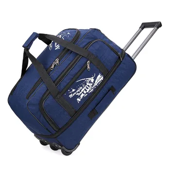 Пътна чанта от плат Оксфорд за мъже и жени с общо предназначение, делова чанта, водоустойчив сгъваема чанта за багаж, чанта за теглене