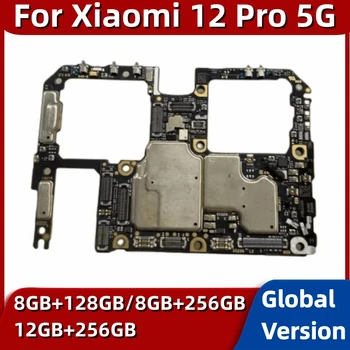 Разблокированная дънна платка 128 GB, 256 GB за Xiaomi Mi 12 Pro 5G дънната платка на глобалната версия Logic Circuits Board с инсталиран Google