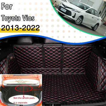 Разделени Автомобилни Постелки за задния багажник за Toyota Vios XP150 Toyota Service 2013 ~ 2022 Анти-мръсна Кола Подложка Подложка за багажника на Автомобила Автомобилни Аксесоари