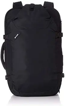 Раница за пътуване Venturesafe EXP45 със защита от кражба, черна прозрачна чанта, одобрен от стадион чанта за обяд, чанта-хладилник за съхранение в къмпинга Cle