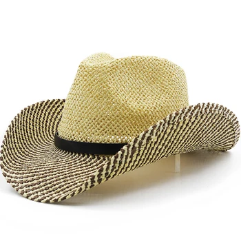 Реколта панама, мъжки слама фетровая шапка, мъжки солнцезащитная шапка, дамски лятна плажна шапка, в британския стил, джаз шапка-трильби, Сомбреро