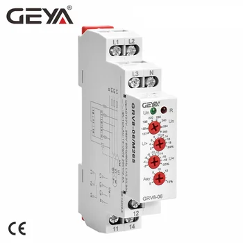 Реле за контрол на напрежение GEYA GRV8-06 с 6 функции регулируема забавяне на асиметрията на напрежението Реле за защита на фаза