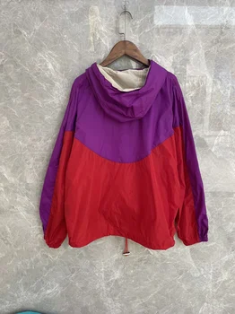 Романтична пуловер Isabe, пуловер, яка-часова, ярък цвят, тънка многоцветен ред, солнцезащитная къс яке с качулка