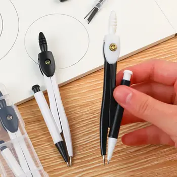 С заправками за моливи полето компас комплект за рисуване дюза за молив и линийка за рисуване на геометрични учебни помагала