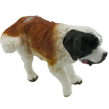 Св. бернар Кукла-имитатор на животни Украса за дома Играчки за кучета Сладко кученце Модел кучета Симулация модел 2021