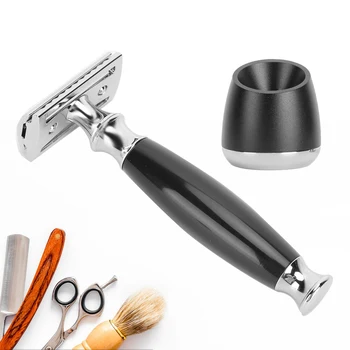 Свалящ се ръчно бръснач, мъжки двустранен нож за безопасно бръснене за домашен салон