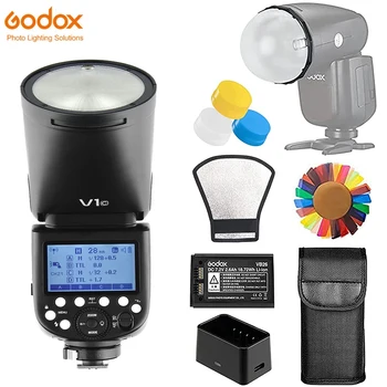 Светкавица Godox V1 V1C V1N V1S V1F V1O V1P TTL 1/8000 s HSS Светкавица Speedlite на Canon фотоапарати на Sony, Nikon Olympus, Fuji, Panasonic и Pentax