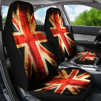 Седалките Union Jack, комплект от 2 универсални защитни покривала за предните седалки