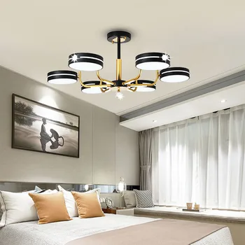 Скандинавски led тавана лампа за дневна, спалня, тавана лампа, апартамент, кухня, таван полилей 220 В, осветление за декора на интериора