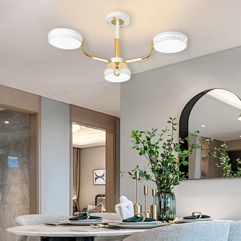 Скандинавски led тавана лампа за дневна, спалня, тавана лампа, апартамент, кухня, таван полилей 220 В, осветление за декора на интериора