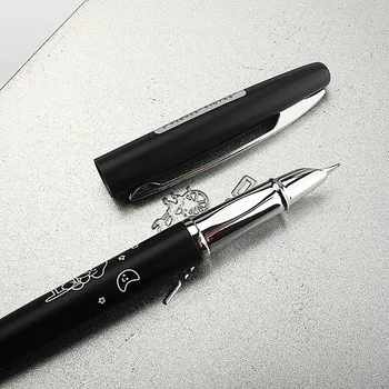 Скъпа метална писалка 0,38 мм, реколта химикалки за писане, за студенти, дръжки за художествена калиграфия, бизнес подаръци, офис консумативи