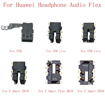 Слушалки, аудио жак за слушалки Гъвкав кабел за Huawei P30 30 Lite P20 Lite P Smart 2018 2019 резервни части за ремонт на Капитан 20 20 Lite