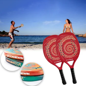Спорт на открито, плажни ракета, с професионална тенис ракета от въглеродни влакна, зелен/оранжев спортни съоръжения, ракета за фитнес