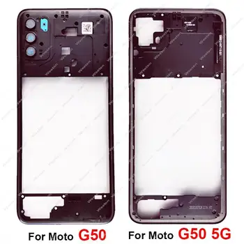 Средната рамка на корпуса за Motorola Moto G50 G50 5G XT2137 XT2149 средната рамка, панел, части за гъвкав кабел